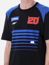 T-shirt homme Fabio Quartararo Yamaha Factory Racing - Logos avec bandes horizontales - | GP Racing Apparels