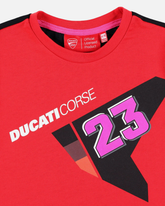 T-shirt enfant Enea Bastianini Ducati Racing - Ducati 23 Logo - | GP Racing Apparels