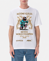 Màximo Quiles Moto3 World Champion 2026 T-Shirt – White | GP Racing Apparels