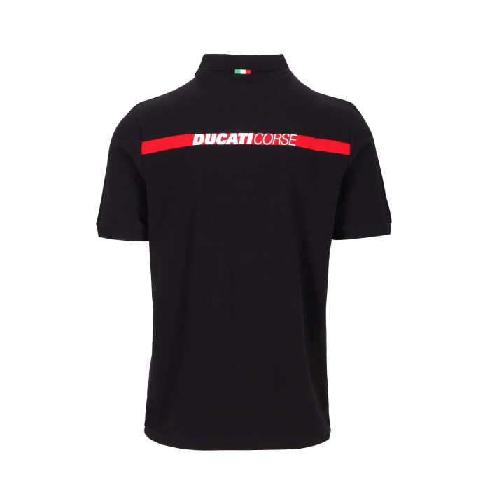 Polo Uomo Ducati Corse - Patch Scudetto e banda con logo
