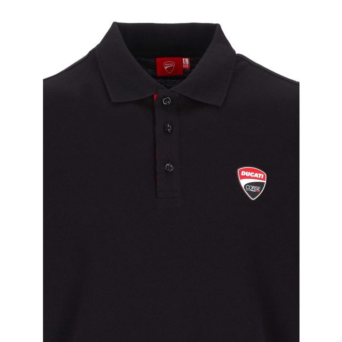 Polo Uomo Ducati Corse - Patch Scudetto e banda con logo