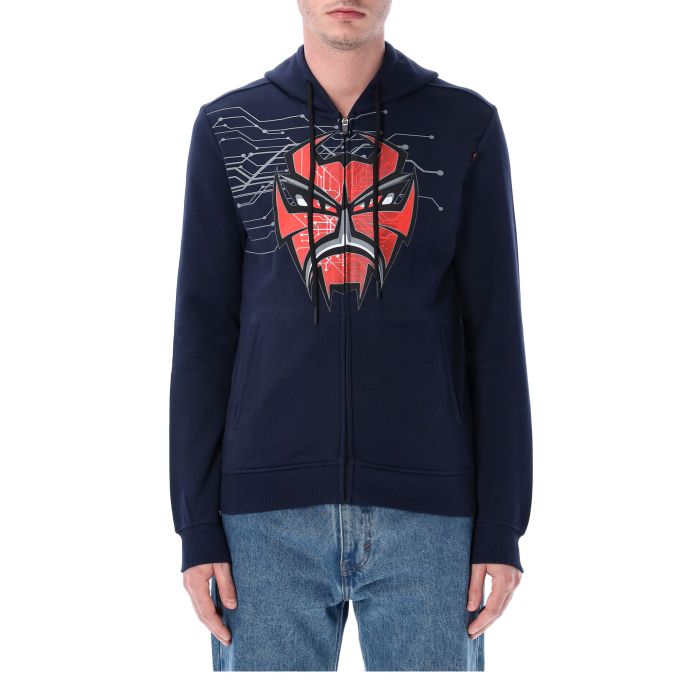 Zipped hoodie Man Fabio Quartararo - Diablo Logo