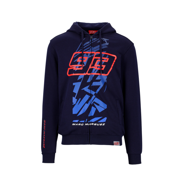 Sweat à capuche zippé Marc Marquez - Imprimé graphique 93