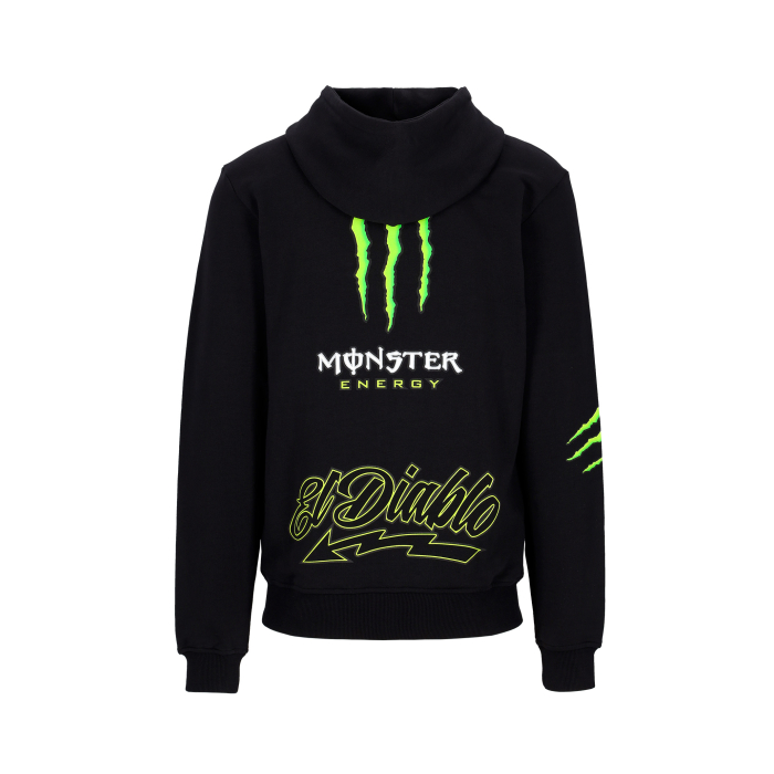 Sweat à capuche homme zippé Fabio Quartararo Monster Energy Dual Collection - 20 Logo Monster