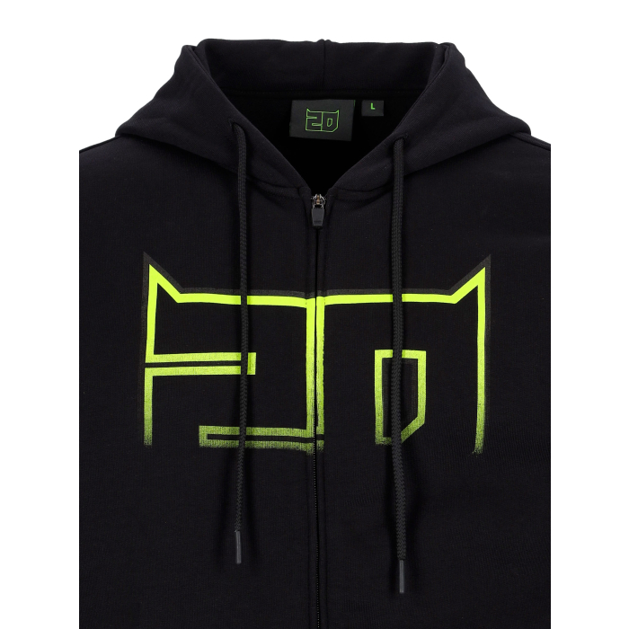 Sweat à capuche homme zippé Fabio Quartararo Monster Energy Dual Collection - 20 Logo Monster