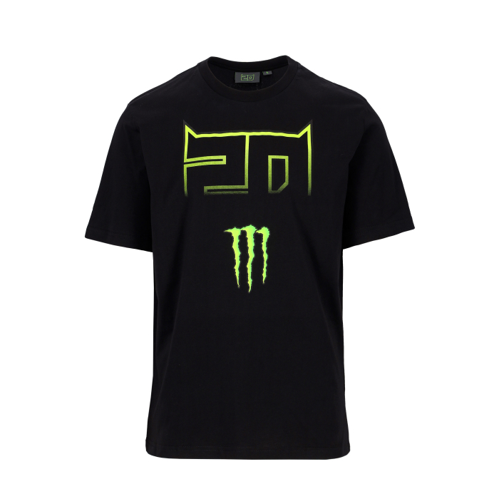 Camiseta Hombre Fabio Quartararo Monster Energy Dual Collection - 20 Logo Monster