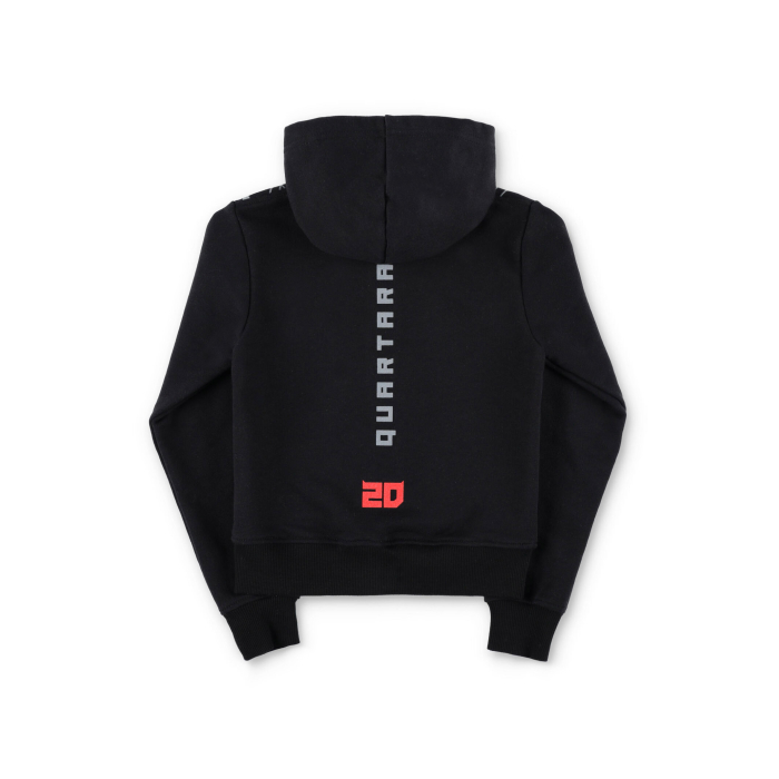 Felpa Bambino con zip e cappuccio Fabio Quartararo - Cyber 20