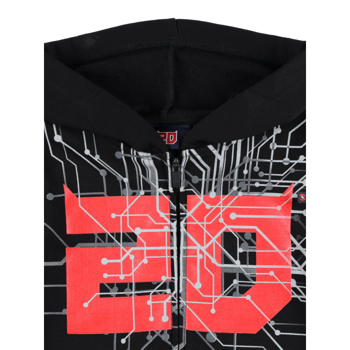 Felpa Bambino con zip e cappuccio Fabio Quartararo - Cyber 20