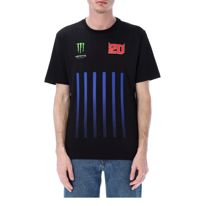 T-shirt uomo Fabio Quartararo Monster Energy - Loghi e bande verticali