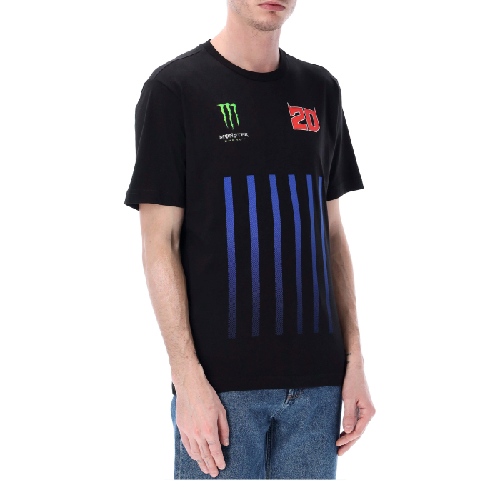 T-shirt uomo Fabio Quartararo Monster Energy - Loghi e bande verticali