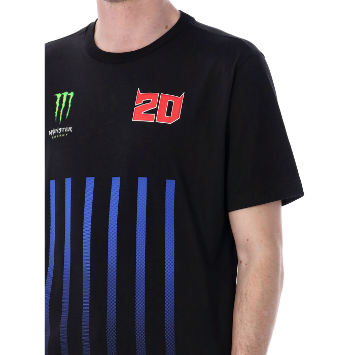 T-shirt uomo Fabio Quartararo Monster Energy - Loghi e bande verticali
