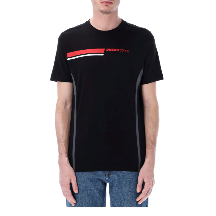 T-shirt man Ducati Racing - Ducati Corse stripes