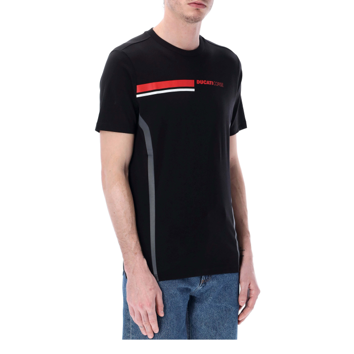 T-shirt man Ducati Racing - Ducati Corse stripes