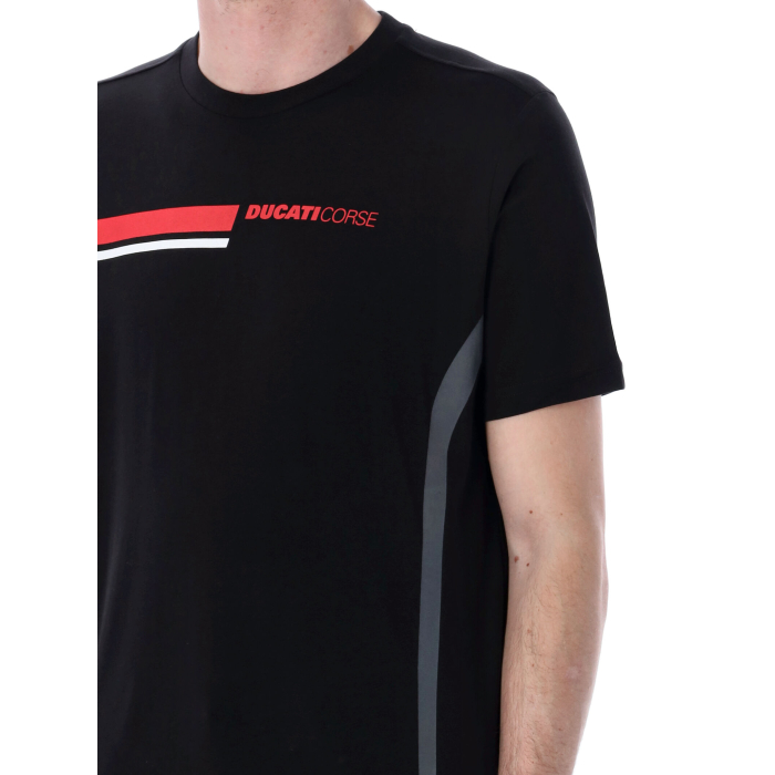 T-shirt man Ducati Racing - Ducati Corse stripes