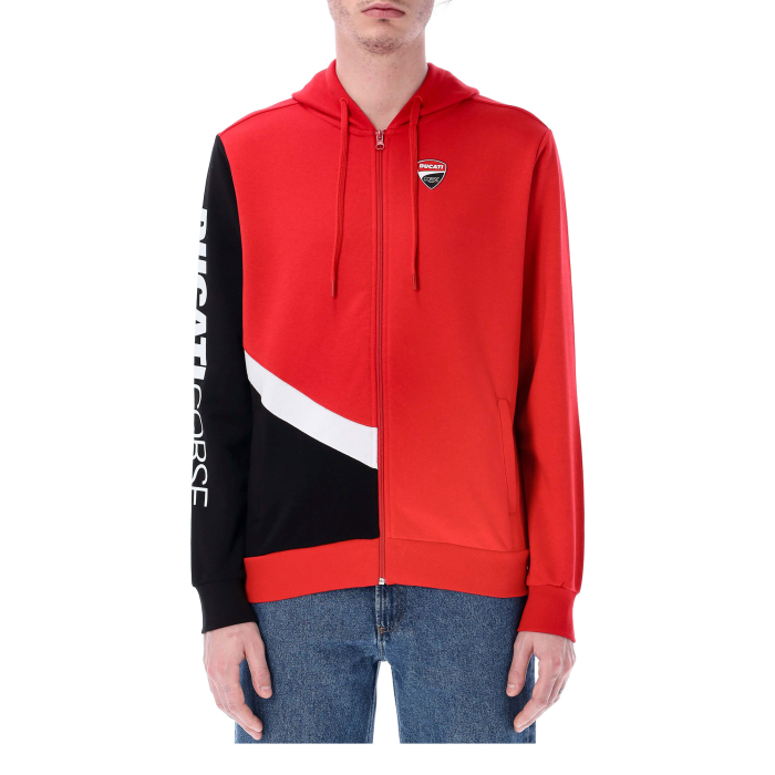 Sudadera con capucha para hombre Ducati Racing - Parche Ducati