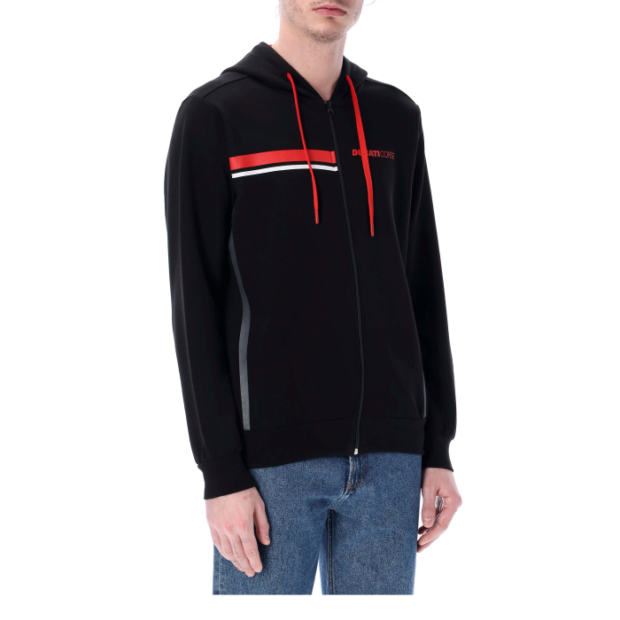 Hoodie man Ducati Racing- Ducati Corse stripes
