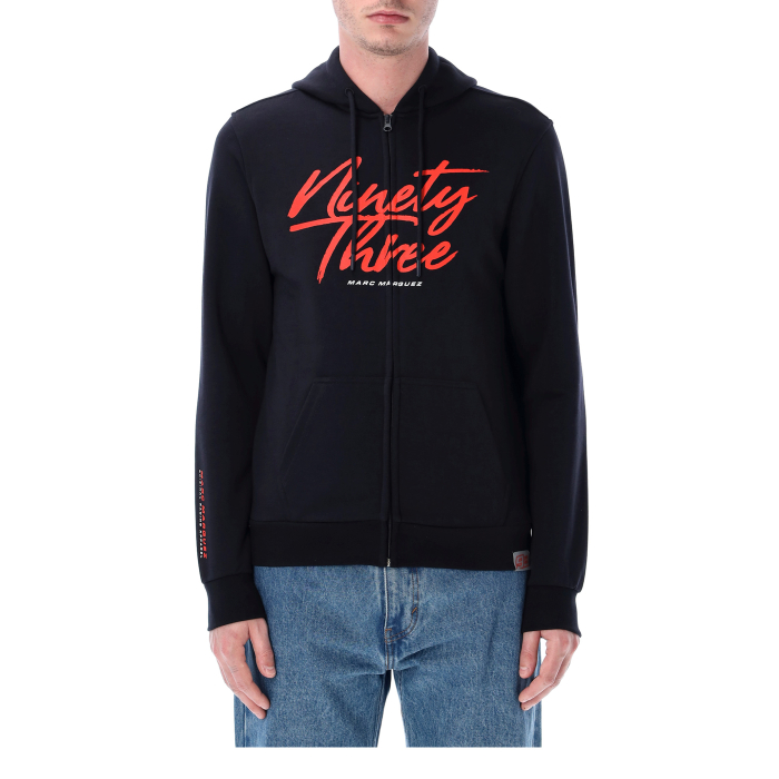 Felpa con zip e cappuccio uomo Marc Marquez - Ninetythree