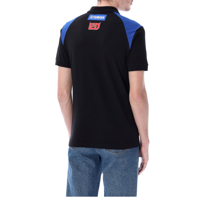 Polo homme Fabio Quartararo Yamaha Factory Racing - Logos et bandes horizontales