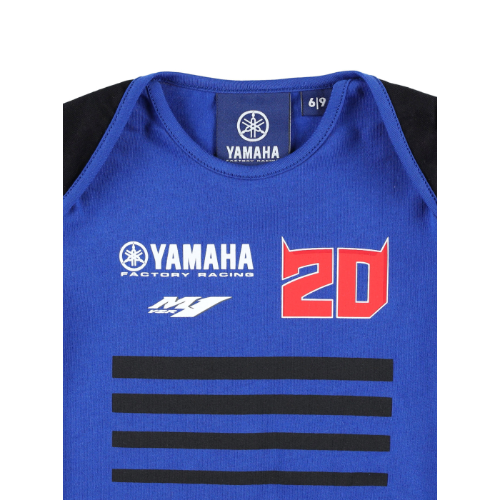 Tuta neonato Fabio Quartararo Yamaha Factory Racing - Loghi con bande orizzontali