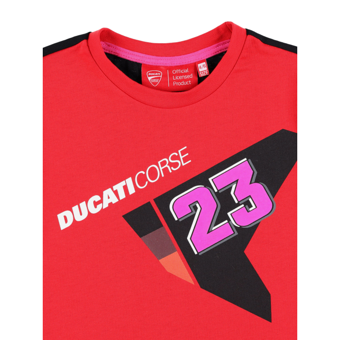 T-shirt bambino Enea Bastianini Ducati Racing - Logo Ducati 23
