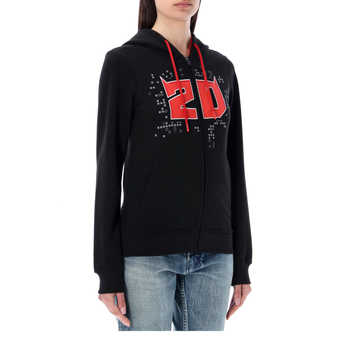 Zip and hooded sweatshirt woman Fabio Quartararo - 20/El Diablo