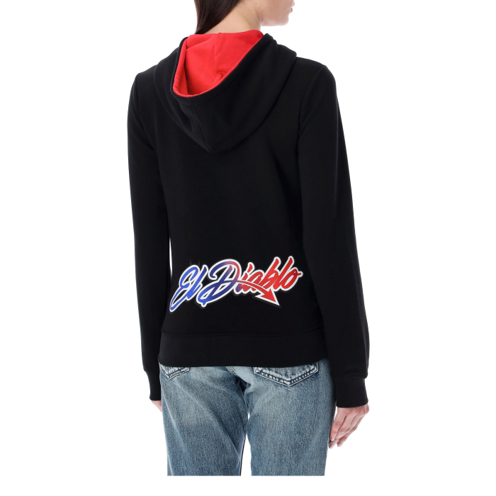 Zip and hooded sweatshirt woman Fabio Quartararo - 20/El Diablo