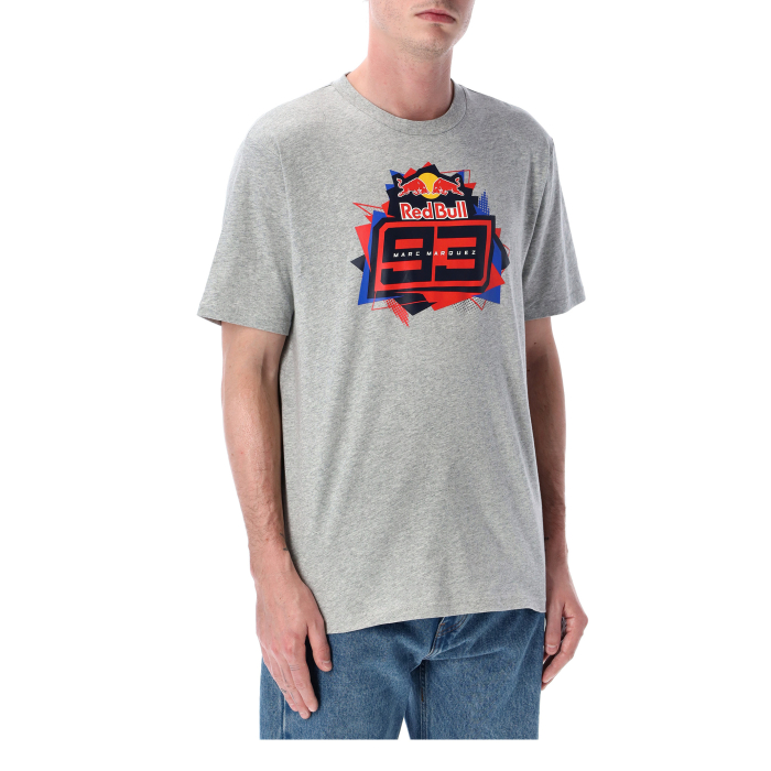T-shirt big logo grey - RedBull Marquez
