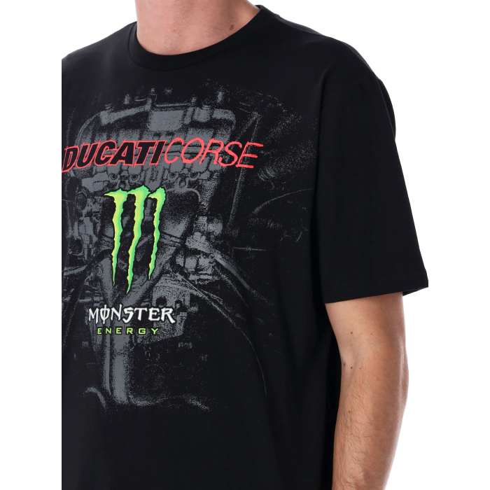 Man t-shirt Ducati dual Monster - Grey Heart