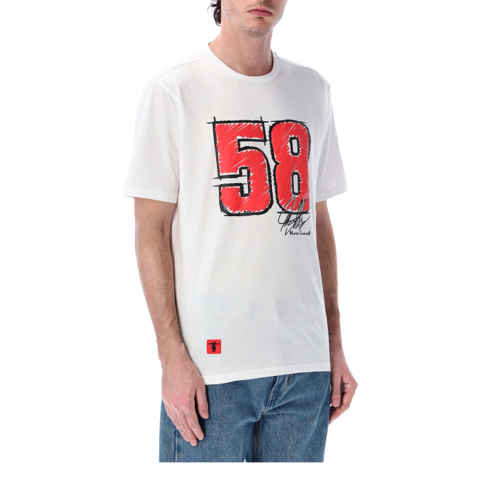 T-shirt Marco Simoncelli - 58 painted