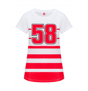 T-shirt da donna Marco Simoncelli - Red Stripes