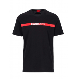 T-shirt Homme Ducati Corse - Bande avec Logo