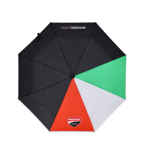 Ombrello pieghevole Ducati Corse - Bandiera Italiana e Logo