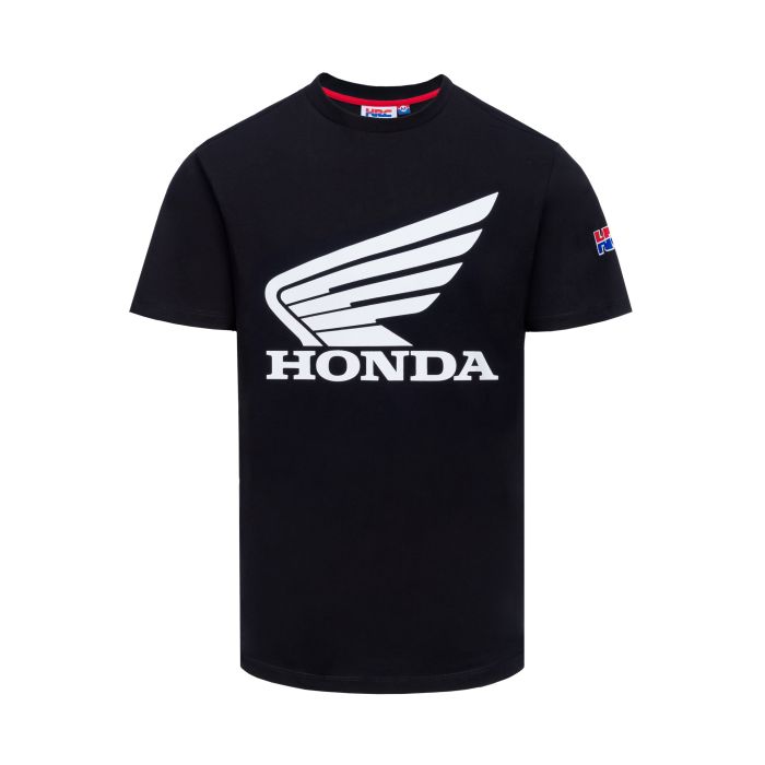 Camiseta Honda HRC negra Honda Wing