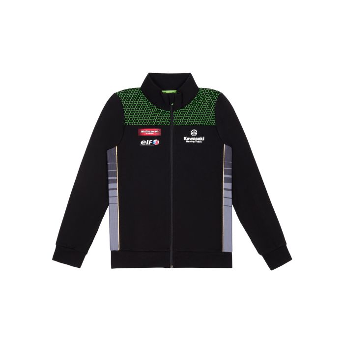 Felpa zip da bambino Kawasaki Racing Team Replica Teamwear