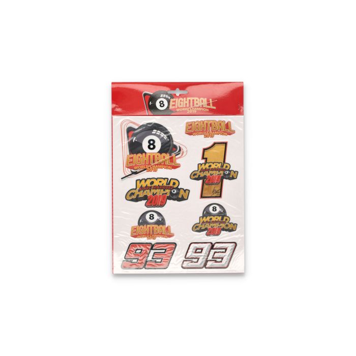 Stickers Marc Marquez 'Eightball' - World Champion 2019