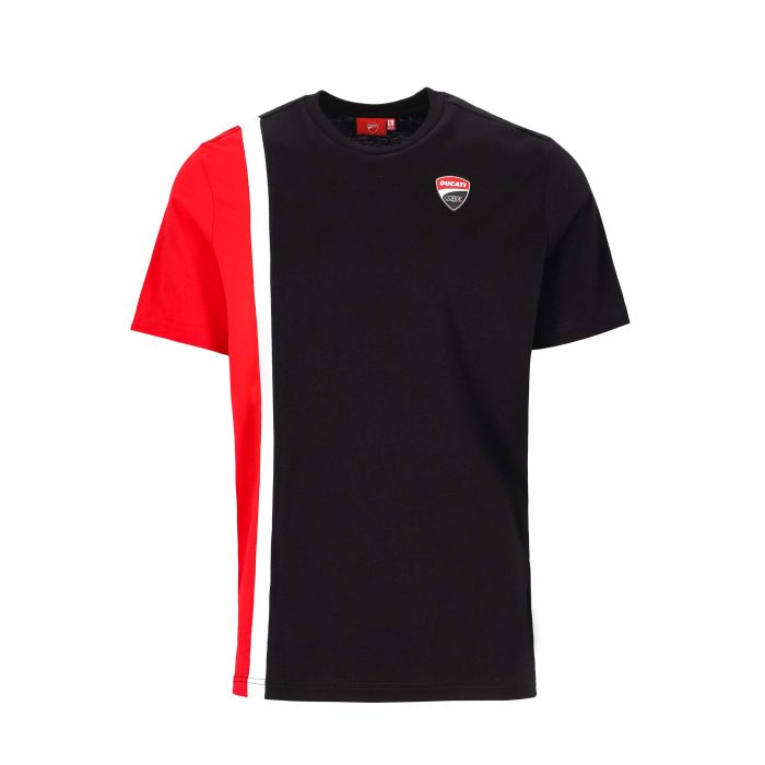 T-shirt Uomo Ducati Corse - Banda bianca e patch Scudetto