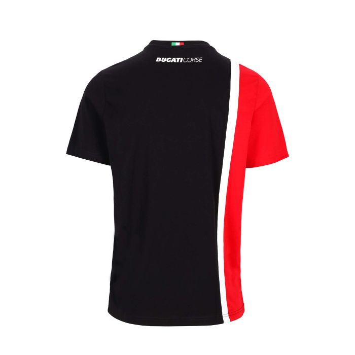 T-shirt Uomo Ducati Corse - Banda bianca e patch Scudetto