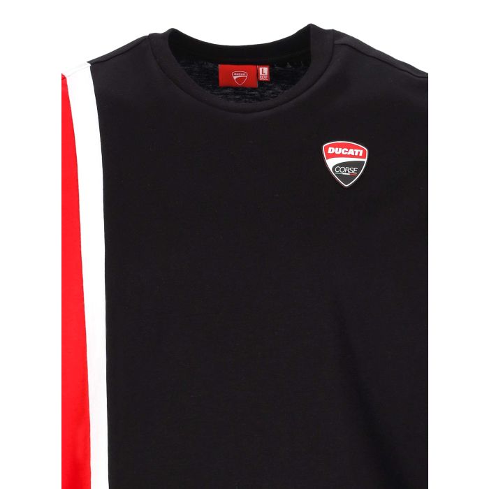 T-shirt Uomo Ducati Corse - Banda bianca e patch Scudetto