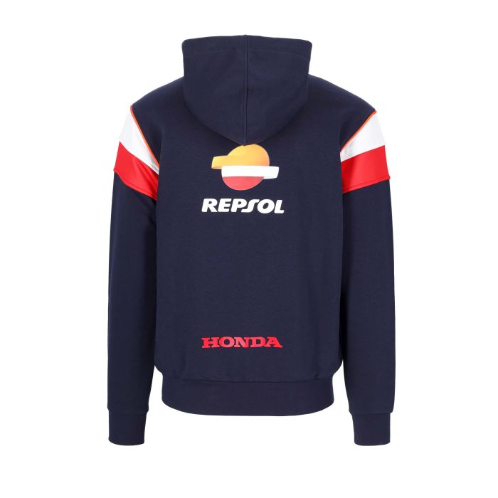 Felpa con cappuccio e zip Uomo Repsol Honda - Logo