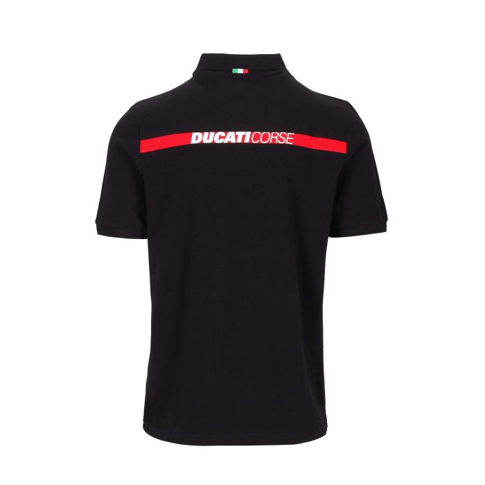 Polo Uomo Ducati Corse - Patch Scudetto e banda con logo