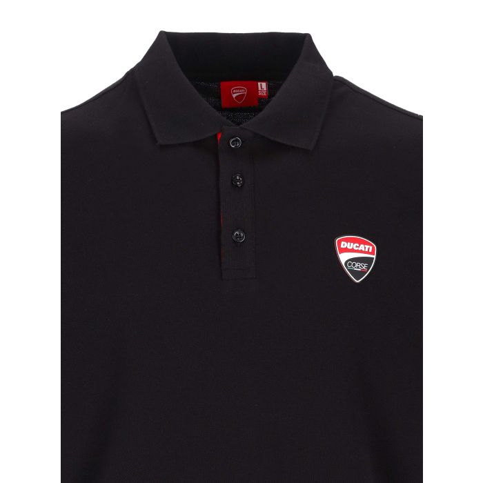 Polo Uomo Ducati Corse - Patch Scudetto e banda con logo