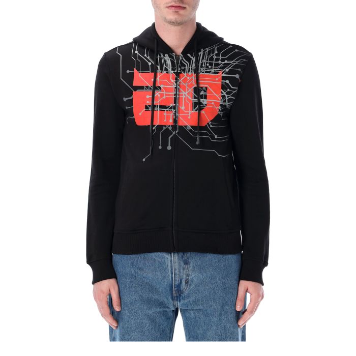 Zipped Hoodie Man Fabio Quartararo - Cyber 20