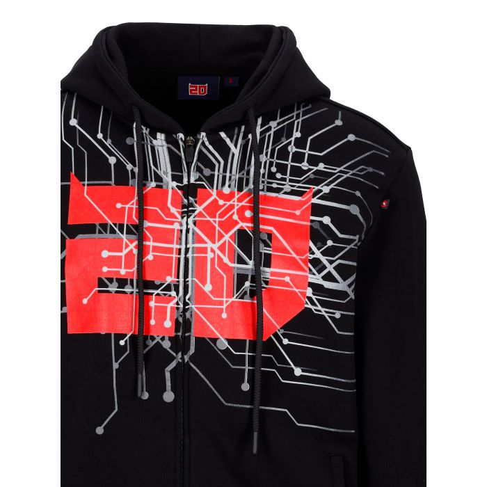 Zipped Hoodie Man Fabio Quartararo - Cyber 20