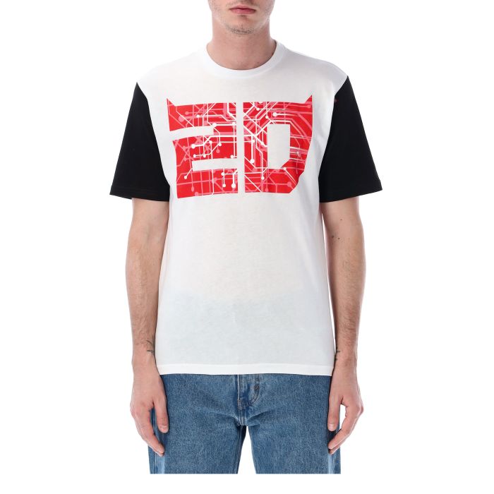 Camiseta Hombre Fabio Quartararo - Bicolor Cyber 20