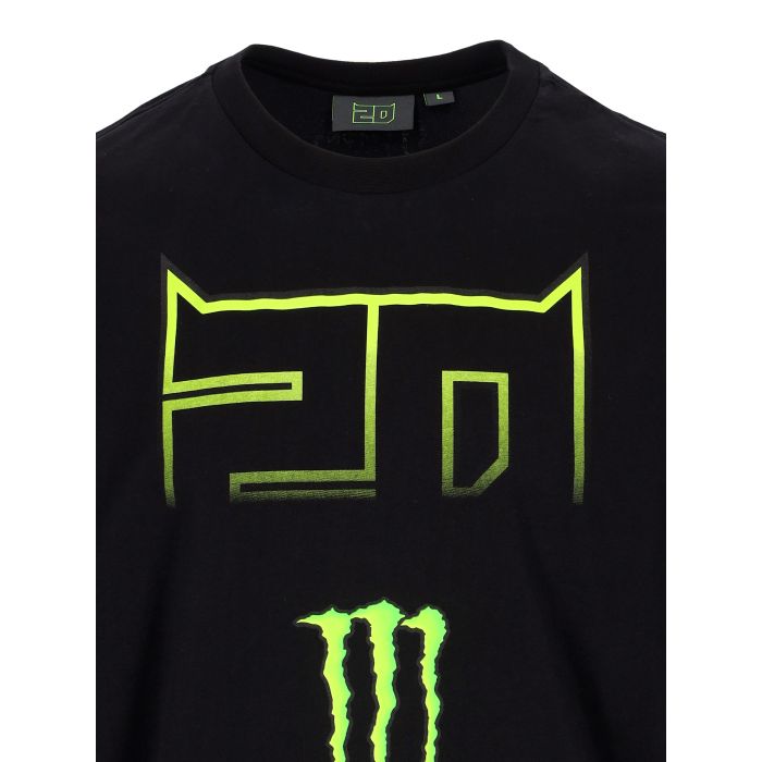 T-shirt Homme Fabio Quartararo Monster Energy Dual Collection - 20 Logo Monster