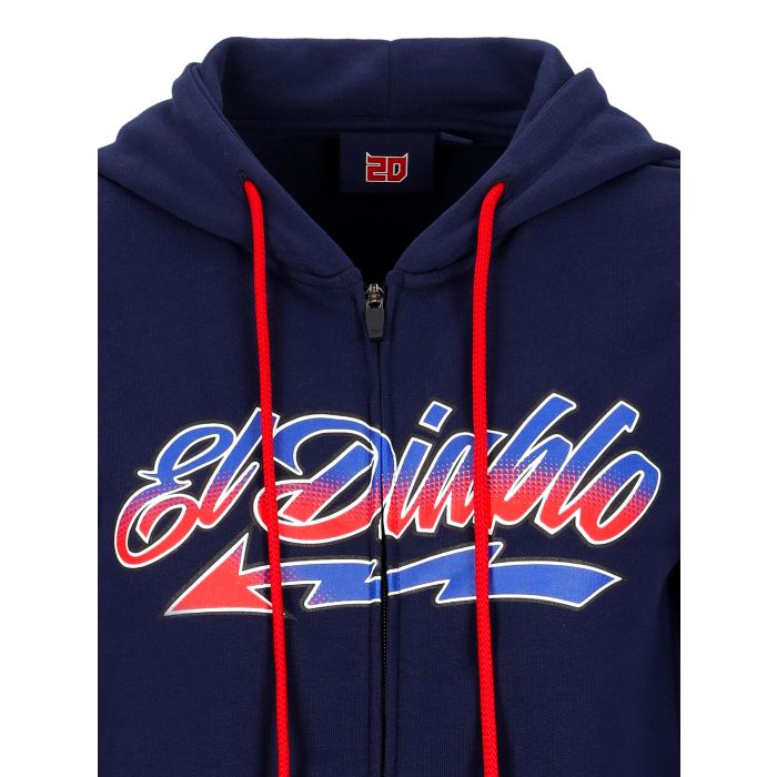 Felpa Donna con zip e cappuccio Fabio Quartararo - El Diablo
