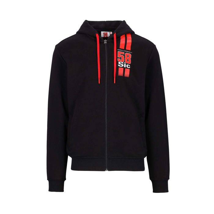 Sudadera Hombre con capucha y cremallera Marco Simoncelli - Sic58