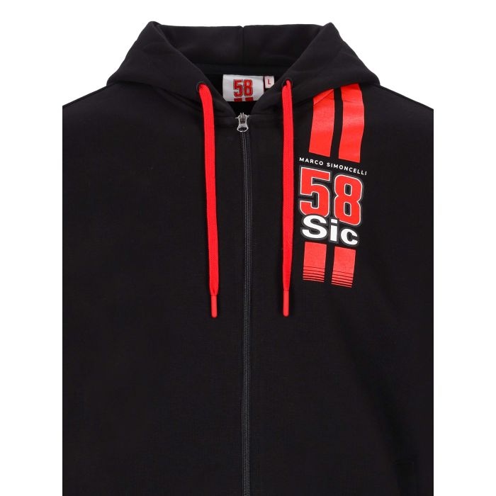 Sudadera Hombre con capucha y cremallera Marco Simoncelli - Sic58