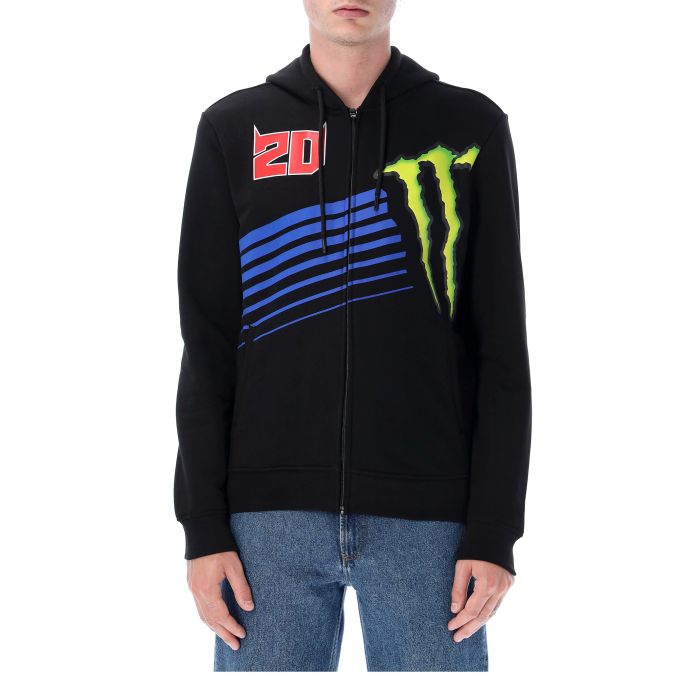 Sweat zippe homme Monster Energy Fabio Quartararo Logo Monster Energy