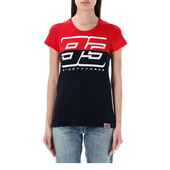 Camiseta mujer Marc Marquez - Rojo/azul 93